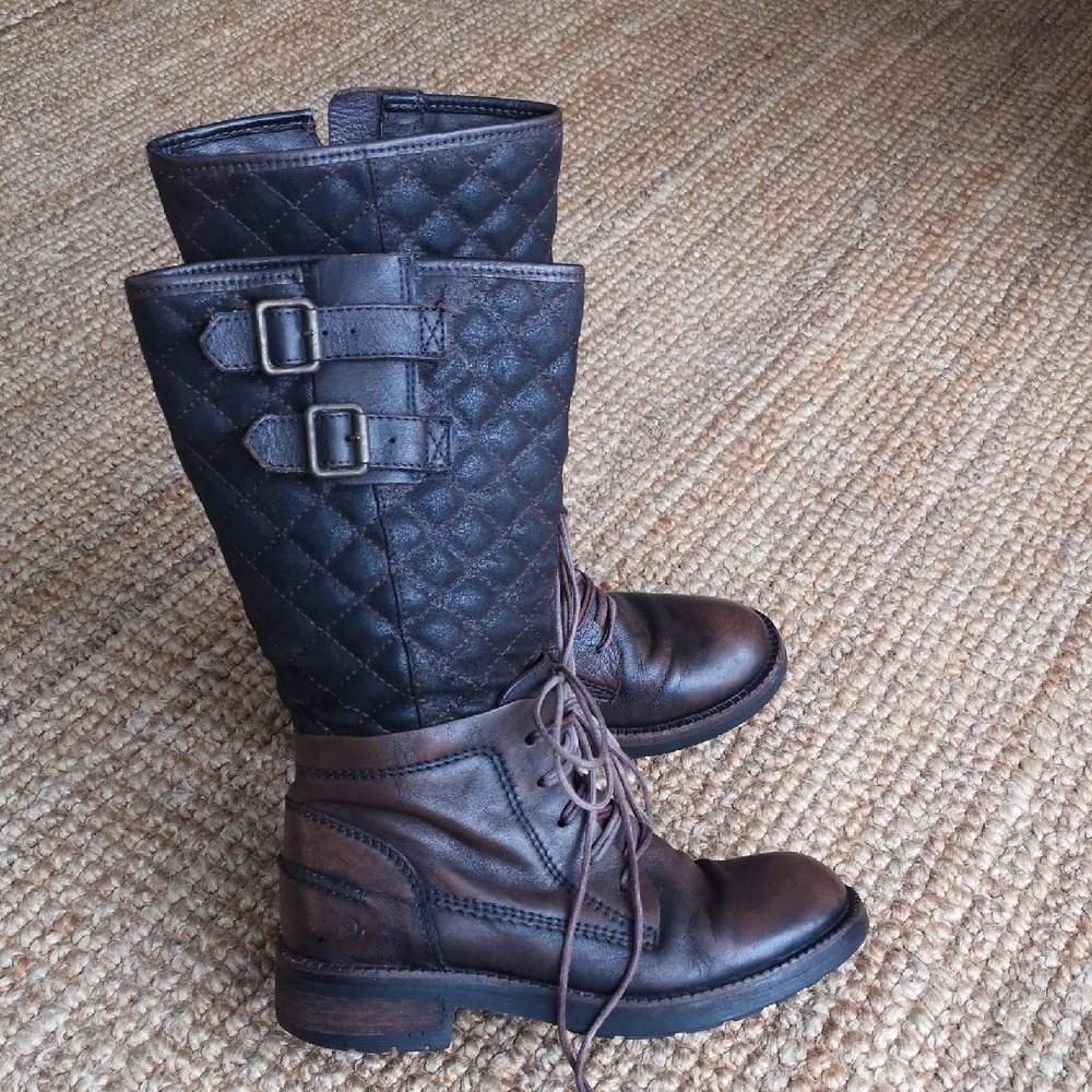 Felmini leather mid-calf boots